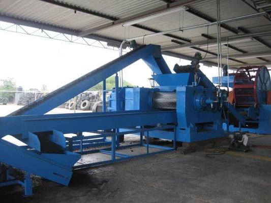 55kw Rubber Tire Shredder Machine Rubber Powder Production Line LP-1200