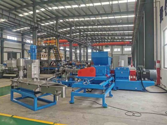 380V Plastic Recycling Granulating Line 160Kw PVC Plastic Film Recycling Line